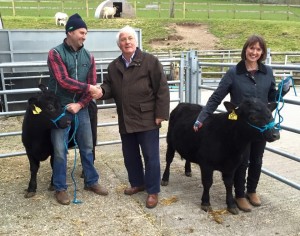 Jamie, Geoff & Sian with Wessex Ebony & Wessex Elsa